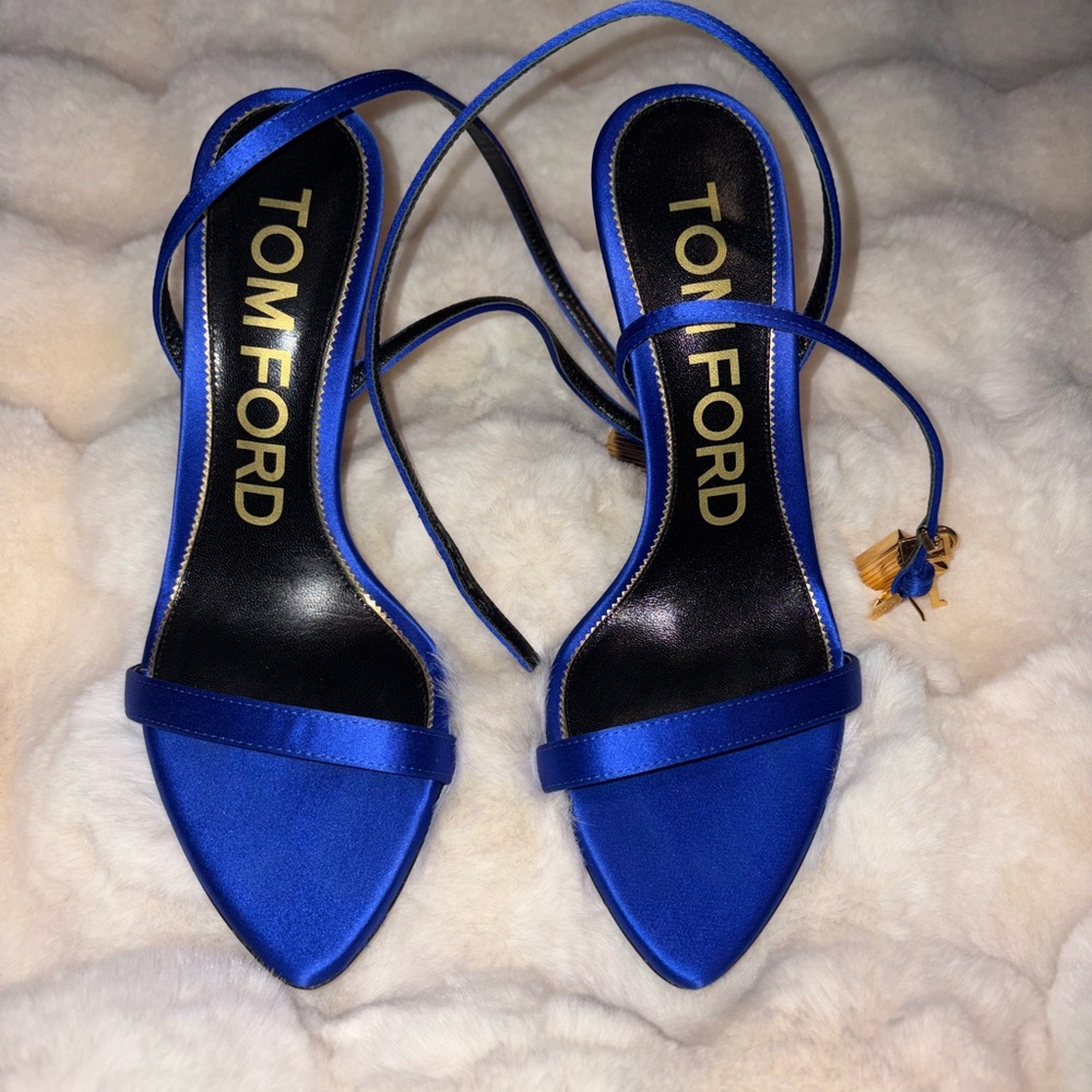 Tom Ford Women's Royal Blue Strappy Heels
